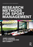 Research Methods for Sport Management (Foundations of Sport Management) 0415572568 Book Cover