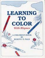 Learning to Color with Rhymes 086534146X Book Cover