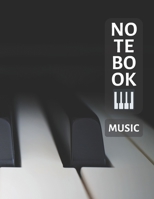 Music Notebook For Piano: Blank Sheet Music Notebook, Music Manuscript Paper, Composition Notebook, (110 Pages, 12 Staves per page, Blank, 8.5 x 11) 1675997950 Book Cover