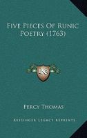 Five Pieces Of Runic Poetry 1165896931 Book Cover