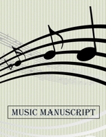 Music Manuscript: Blank Sheet Music, Staff Paper, A4 size (8.5 x 11 inch) 100 Sheets, 12 Stave Per Page 1673664814 Book Cover