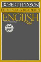 Elementary Reader In English For The Foreign Born - Primary Source Edition 0132594587 Book Cover