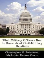 What Military Officers Need to Know about Civil-Military Relations 1288334125 Book Cover