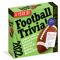 A Year of Football Trivia! Page-A-Day Calendar 2022: All Things Football All Year Long. 152351308X Book Cover