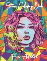 Stoner coloring book for adults: Trippy Psychedelic Stoner Coloring Books For Adult with premium cover design B093CHKDTR Book Cover