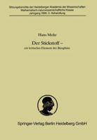 Der Stickstoff: Ein Kritisches Element Der Biosphare 3540528415 Book Cover