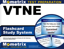 VTNE Flashcard Study System: VTNE Test Practice Questions and Review for the Veterinary Technician National Exam 1610730151 Book Cover
