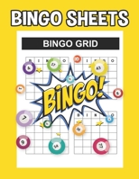 Bingo Sheets: Blank Bingo Grid Score Record, Bingo Game Record Book, Blank Bingo Cards, Bingo Supplies, 4 Bingo Cards Each 100 Sheets 1653475900 Book Cover