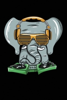 DJ Elephant: 6x9 Ruled Notebook, Journal, Daily Diary, Organizer, Planner 170206042X Book Cover