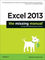 Excel 2013: The Missing Manual 144935727X Book Cover