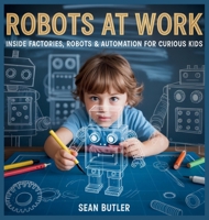 Robots at Work: Inside Factories, Robots & Automation for Curious Kids (Time-Travel Trekkers) B0FMW4WHR4 Book Cover