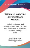 Technic of Surveying Instruments and Methods 1017884382 Book Cover