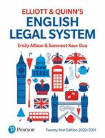 English Legal System 1292309369 Book Cover