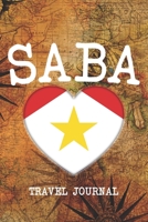 Saba: 6x9 Travel planner I Road trip planner I Dot grid journal I Travel notebook I Travel diary I Pocket journal I Gift for Backpacker 1673757596 Book Cover