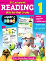 Reading for 1st Grade Workbook - 240 Essential Reading Skills B07CVQ2R58 Book Cover