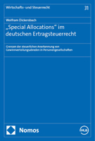 Special Allocations' Im Deutschen Ertragsteuerrecht: Grenzen Der Steuerlichen Anerkennung Von Gewinnverteilungsabreden in Personengesellschaften 3756016927 Book Cover