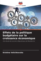 Effets de la politique budgétaire sur la croissance économique (French Edition) 6207564421 Book Cover