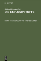 Schwarzpulver Und Sprengsalpeter 3112432177 Book Cover
