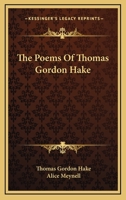 The Poems Of Thomas Gordon Hake 1241065306 Book Cover