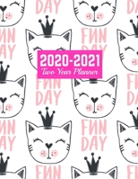 2020-2021 Two Year Planner: Handy Calendar Year Vision Planner (January 2020 - December 2021) - Monthly and Weekly Schedule Organizer and Journal Art Cover 00023188 1712942484 Book Cover