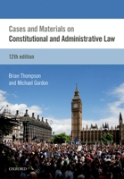 Cases and Materials on Constitutional and Administrative Law B01H1NTM7K Book Cover