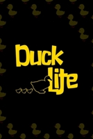 Duck Life: All Purpose 6x9 Blank Lined Notebook Journal Way Better Than A Card Trendy Unique Gift Black Solid Ducks 1712255673 Book Cover