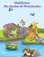 Malbücher für Kinder & Kleinkinder: Einfache und unterhaltsame Malvorlagen für Tiere für kleine Kinder, Jungen, Mädchen, Vorschule und Kindergarten B08F6R3R3W Book Cover