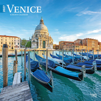 Venice 2027 12 X 24 Inch (Hanging) Monthly Square Wall Calendar Plastic-Free B0GH8WFZ5C Book Cover