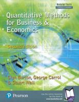 Quantitative Methods for Business and Economics (Longman Modular Texts in Business and Economics) 0273655701 Book Cover