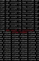 Craft of Criticism 0521299098 Book Cover