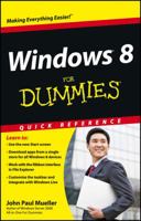 Windows 8 For Dummies Quick Reference 1118132432 Book Cover