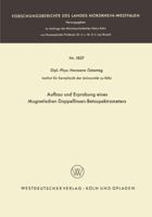 Aufbau Und Erprobung Eines Magnetischen Doppellinsen-Betaspektrometers 3663061787 Book Cover