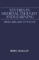 Studies in Medieval Thought and Learning from Abelard to Wyclif 0950688266 Book Cover