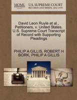 David Leon Ruyle et al., Petitioners, v. United States. U.S. Supreme Court Transcript of Record with Supporting Pleadings 1270653989 Book Cover