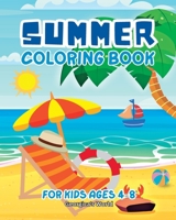 Summer Coloring Book for Kids Ages 4-8: Simple and Funny Illustrations for Children B0C9P4SKMR Book Cover