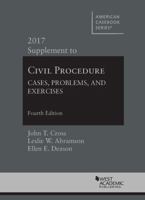 Civil Procedure, Cases, Problems and Exercises: 2017 Supplement 1683287703 Book Cover