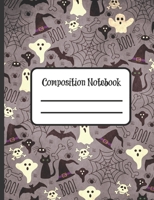 Composition Notebook: Halloween Composition Notebook and Journal 7.5 x 9.25 Wide Ruled Paper Journal 1695445635 Book Cover