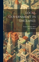 Local Government in England; 102216564X Book Cover