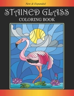 Stained Glass Coloring Book: Beautiful Bird Designs B08Z3M31NC Book Cover