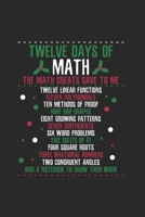 Christmas 12days of Math Notebook: Notebook / 6x9 Zoll / 120 ruled Pages 1712334700 Book Cover