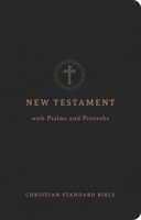 CSB Pocket New Testament with Psalms and Proverbs, Easy-To-Read Optimal Type, Black Leathertouch B0GZ8ZVH2D Book Cover