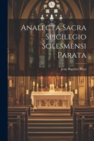 Analecta Sacra Spicilegio Solesmensi Parata 1022082116 Book Cover