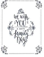 We wish you a happy family day 1719503427 Book Cover