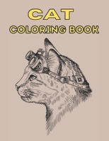 Cat Coloring Book: A Fun Coloring Gift Book for Cat Lovers B09FC9Y5G7 Book Cover