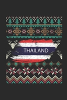 Ugly Christmas - Thailand Flag: Small Lined Notebook (6 X 9 -120 Pages) - Ugly Christmas Gift and Holiday Planner For Women, Men, Teens And Kids 1711116793 Book Cover