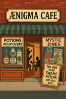 Cryptid Coffee: Welcome to Ænigma Café (An AI Abomination Coloring Book) 1967276064 Book Cover