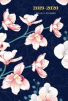 2019-2020 Weekly Planner: October 2019-December 2020 Weekly and Monthly Planner,for kids, teacher, student, women , girls ,men , boys ,special day ... ,pink orchid floral and navy blue background 1691823341 Book Cover