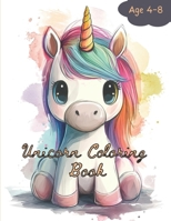 Unicorn Coloring Book: Amazing Coloring Pages,Girls Age 4-8, B0CW3LPXCJ Book Cover