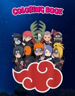 Coloring Book: Naruto Shippuden Akasuki Group SD, Children Coloring Book, 100 Pages to Color B096TRXKNP Book Cover