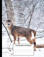 Composition Notebook: Cute Deer College Ruled Journal Notebook Writing Gift For Men Women Girl Boy 1692573497 Book Cover